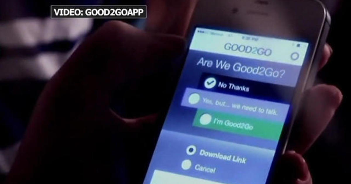 New App Good2go Aims To Verify Sexual Consent Cbs News 8482