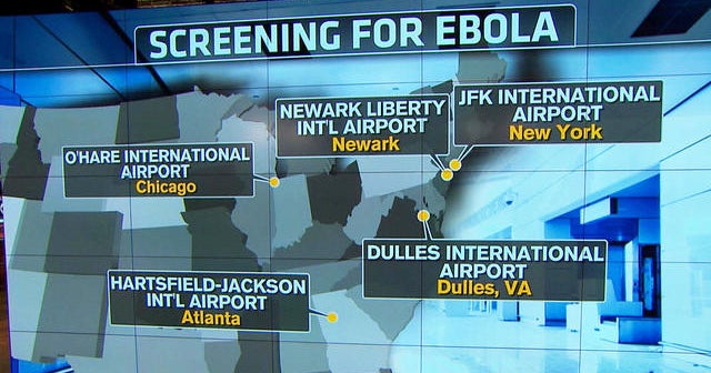 Five U.S. airports begin screening for Ebola among travelers from West Africa