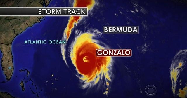 Hurricane pummels Bermuda with rain, high winds CBS News