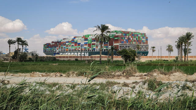 Suez Canal traffic blocked by massive ship in Egypt 