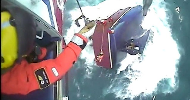 Dramatic rescue at sea caught on camera