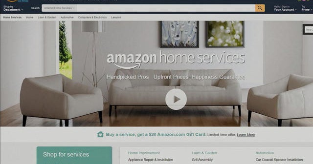 Amazon launches "Home Services" CBS News