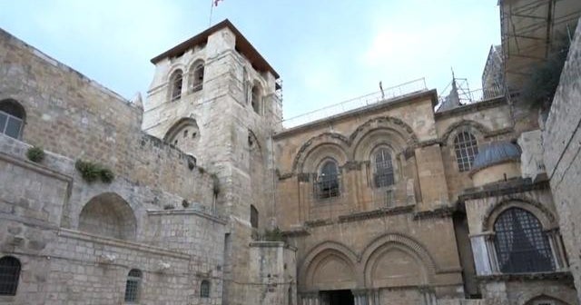 Sacred Christian site void of tourists during holy week