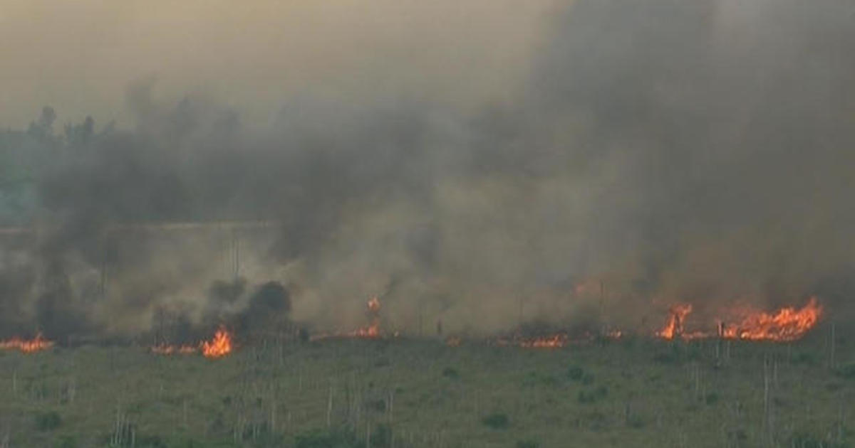 Major Brush Fire Burning Homes In Florida Cbs News 7957