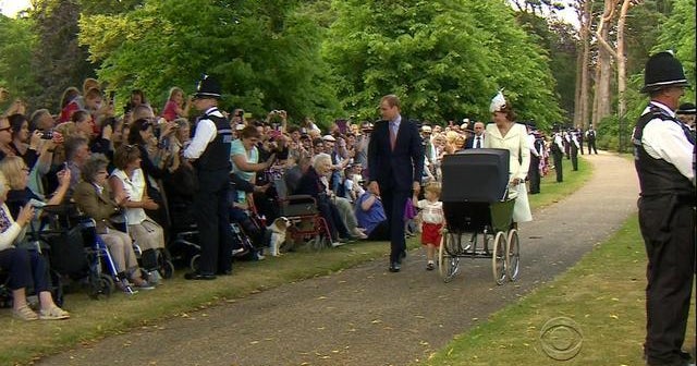 Princess Charlotte makes rare appearance for christening