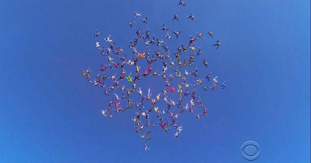 Watch: A skydive for the record books