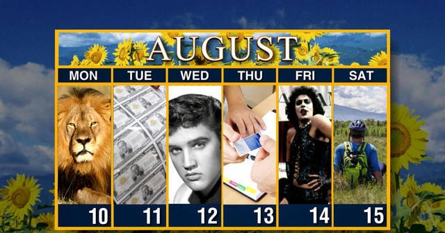 Calendar: Week of August 10th, 2015