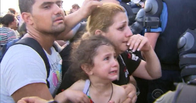 Tension at the Hungarian border