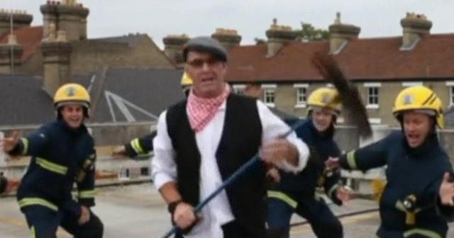 Firefighters revive Mary Poppins dance to promote clean chimneys