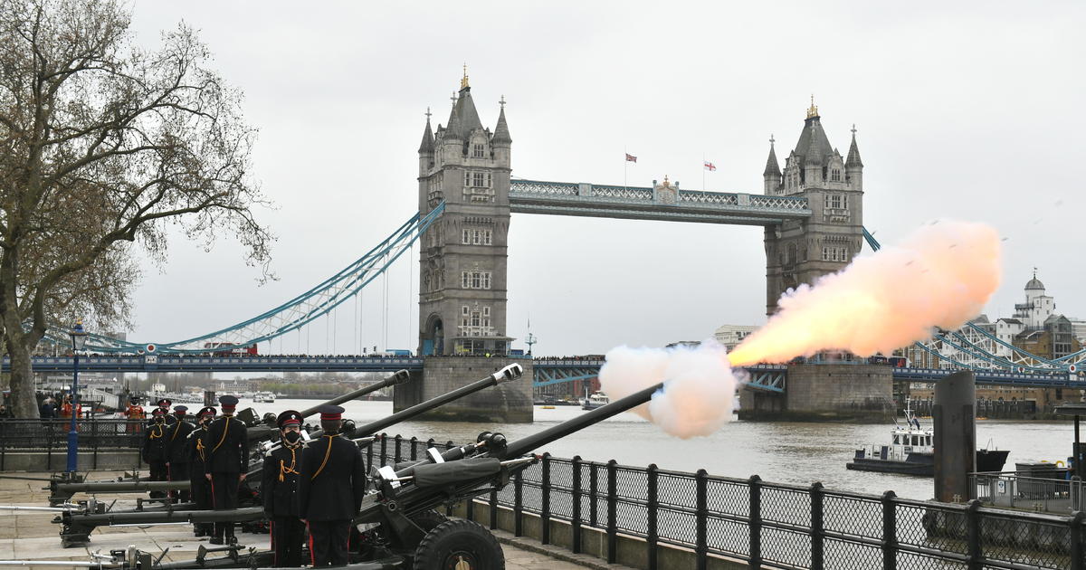 Prince Philip honored by gun salutes across U.K.