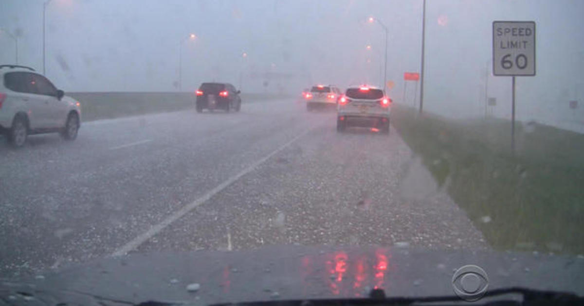 Violent storm drops eggsized hail in Texas CBS News