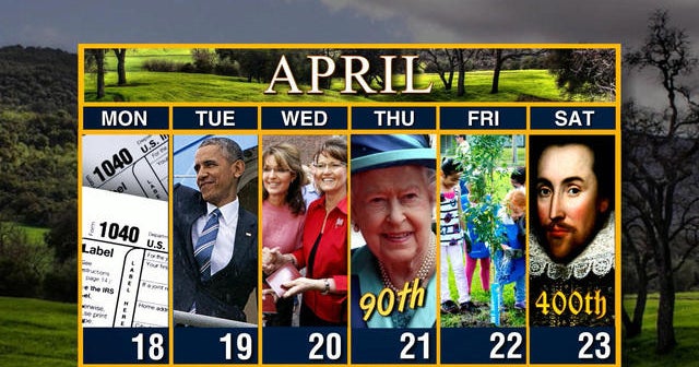 Calendar: Week of April 18