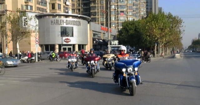 Harley-Davidsons hit the road in China