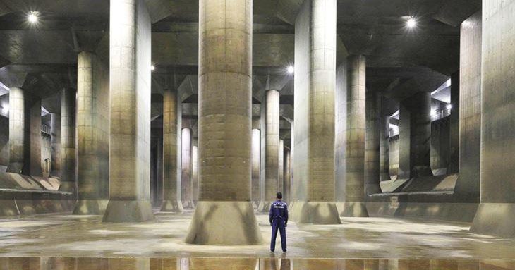How an underground cavern spares low-lying Tokyo flood damage