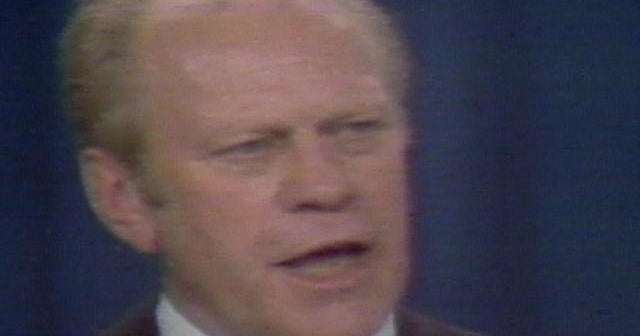 1976: Gerald Ford gives nomination acceptance speech 1976: Gerald Ford gives nomination acceptance speech
