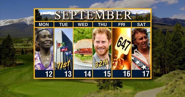 Calendar: Week of September 12