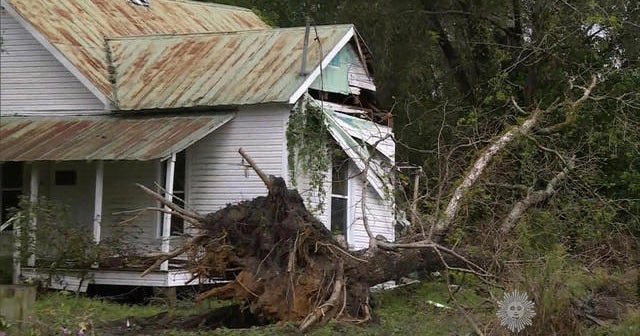 Swath of destruction left behind by Matthew