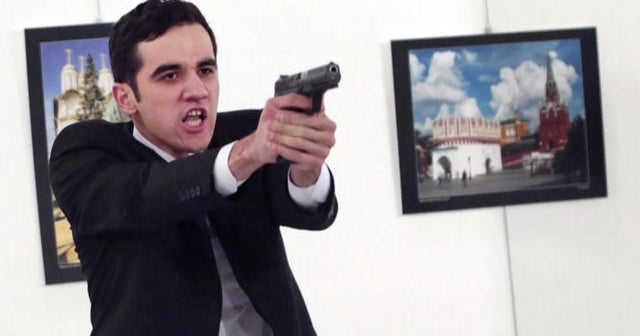 Russian ambassador killed by man shouting about Syria