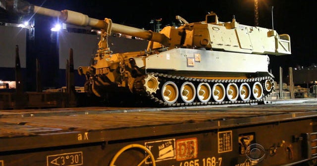 U.S. tanks deployed in Germany
