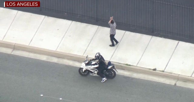 Dramatic car chase in California CBS News