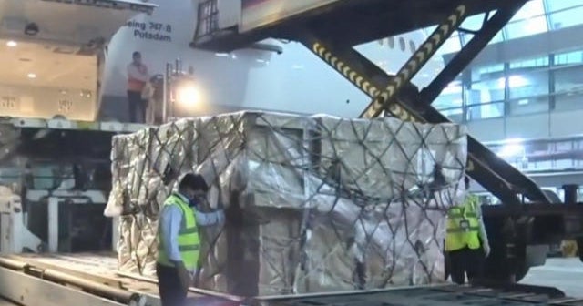 Relief supplies arrive as India battles record COVID surge