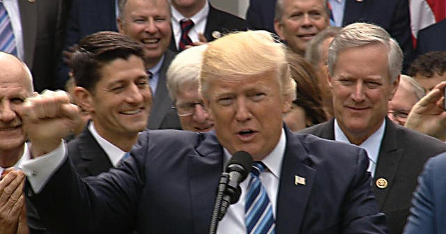 Trump, House Republicans celebrate health care victory