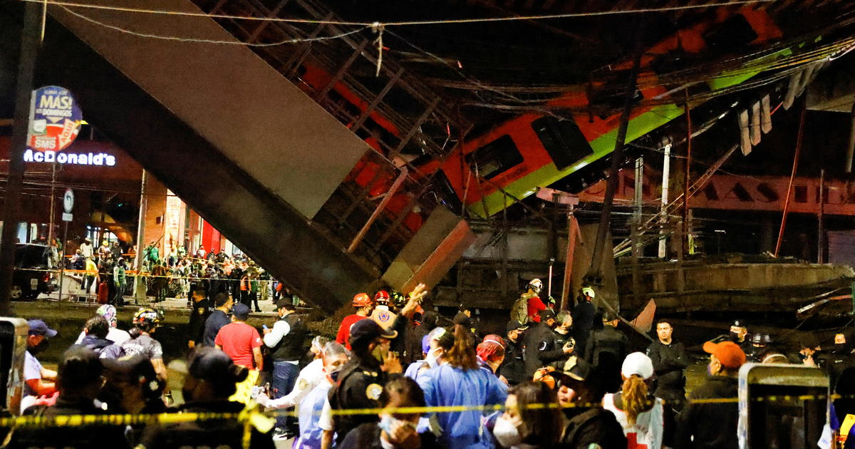 Subway overpass collapse kills at least 15, injures dozens in Mexico City