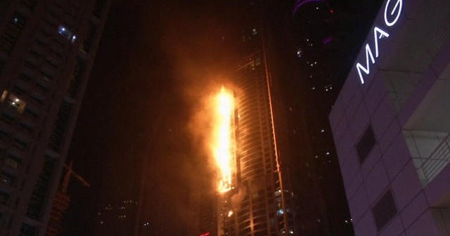 Fire engulfs Dubai residential high-rise for second time