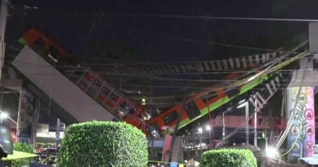 Mexico City metro overpass collapse kills at least 24
