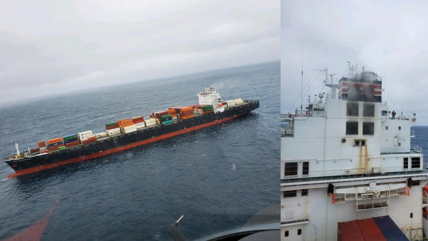 container ship fire off Monterey coast 