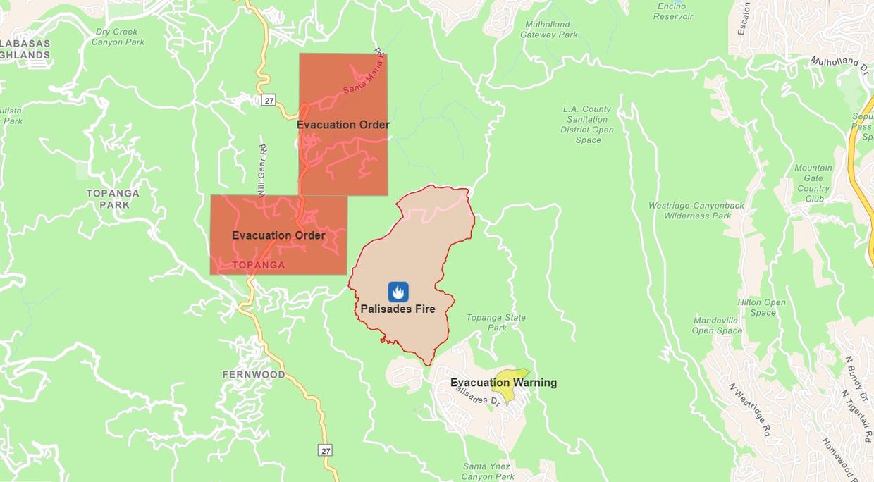 Suspect Arrested In Palisades Fire; Evacuation Orders Lifted As