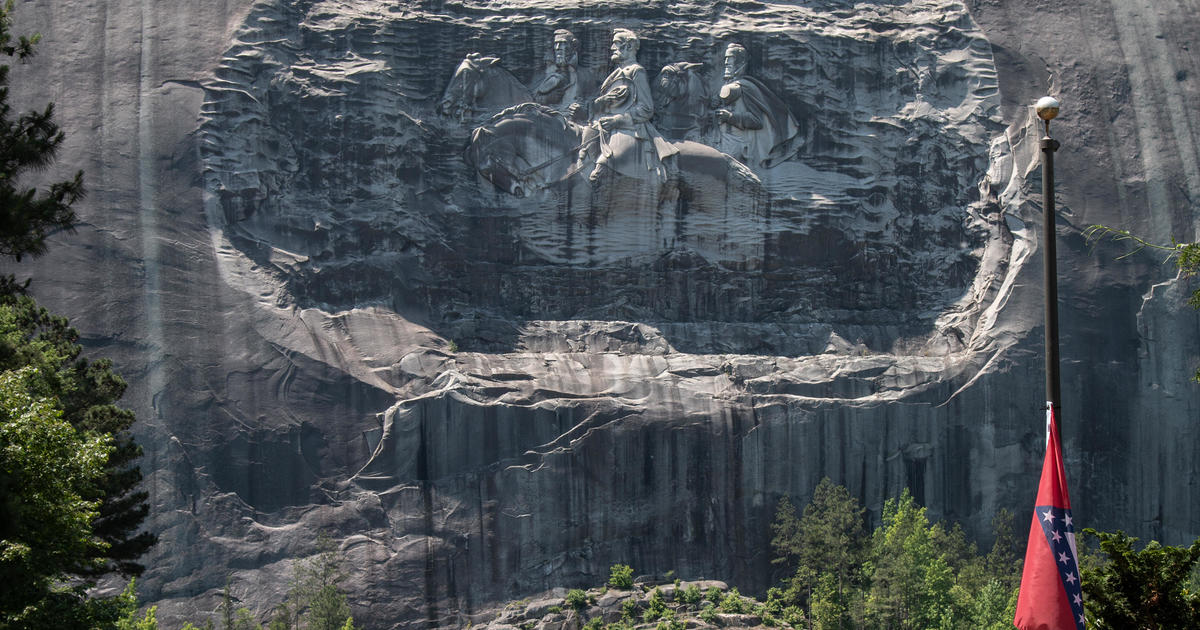 Giant Confederate leaders carving to stay intact, for now, at Georgia's Stone Mountain