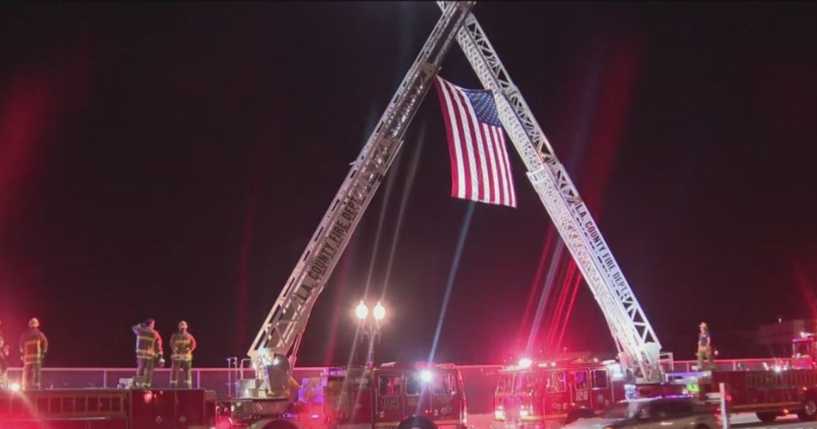 Procession Held For Firefighter Killed In Agua Dulce Fire Station