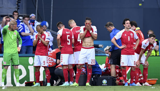 Denmark soccer star Christian Eriksen hospitalized after ...