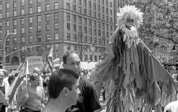Activists At The 'Stonewall 25' Gay Pride March