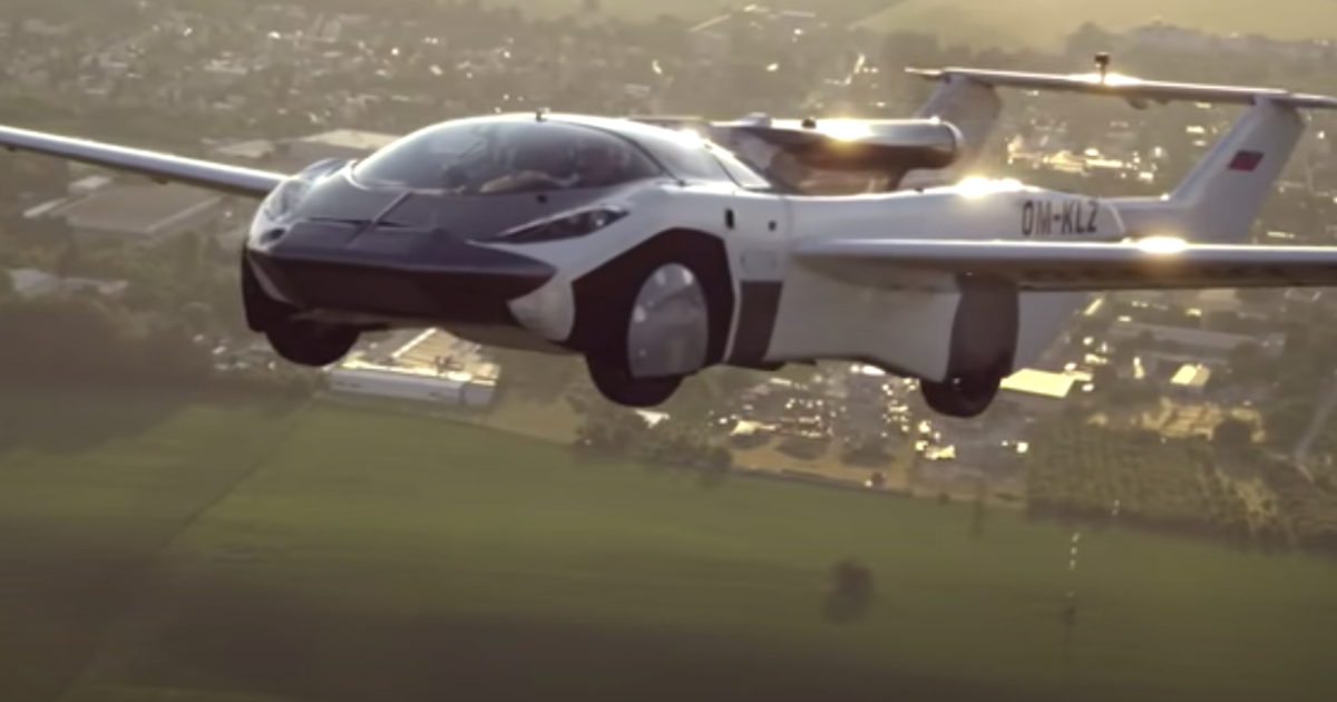 Flying car completes first ever test flight between cities in 35 minutes - CBS News