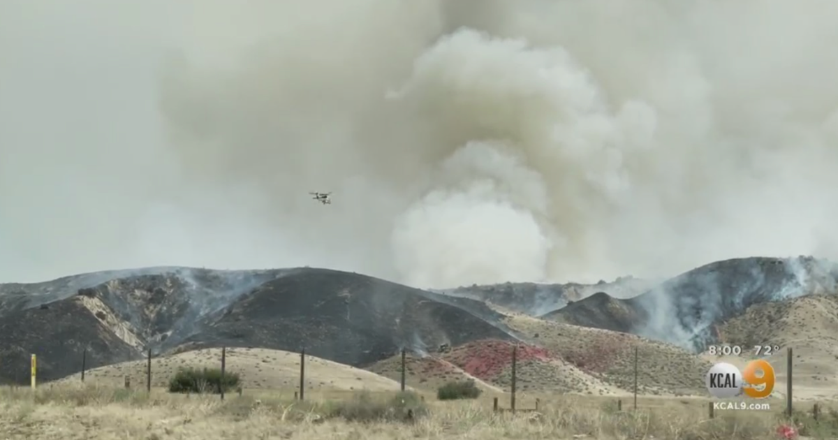 Large Brush Fire Erupts Near Gorman, Forces Evacuations At Nearby Recreation Area CBS Los Angeles