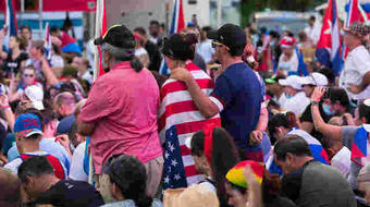 Small flotilla heads to international waters to show support for Cuban people 