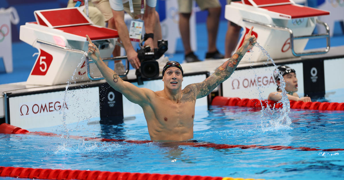 Caeleb Dressel sets Olympic record while winning his first individual Olympic gold in 100-meter freestyle