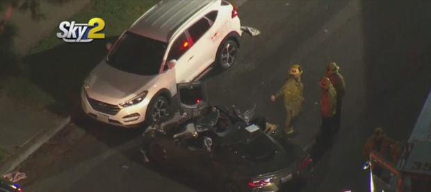 Man Killed, 2 Hurt In Corvette Crash In Los Feliz 