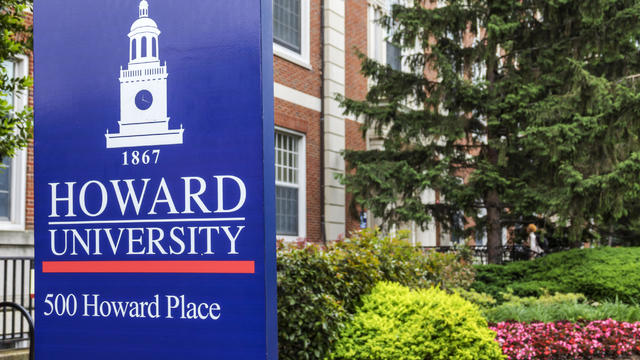 Washington DC, Howard University campus sign 