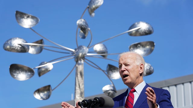 U.S. President Biden promotes COVID-19 protection measures during visit to local school in Washington 