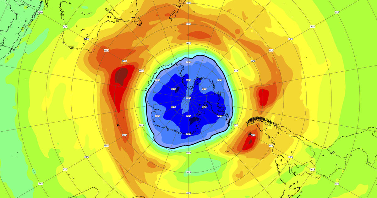 Ozone hole over Antarctica is "larger than usual," scientists say