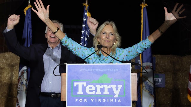 Jill Biden Joins Terry McAuliffe As He Campaigns For Virginia Governor 