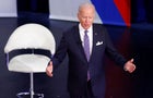 U.S. President Joe Biden participates in a town hall with CNN's Anderson Cooper in Baltimore