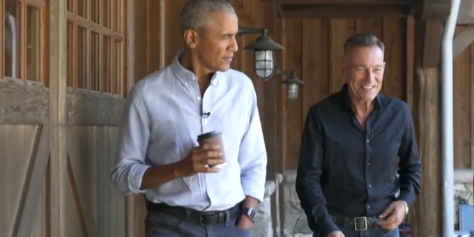 Barack Obama and Bruce Springsteen on feeling like outsiders 