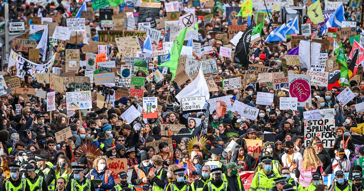 Thousands protest outside COP26 to demand more climate action