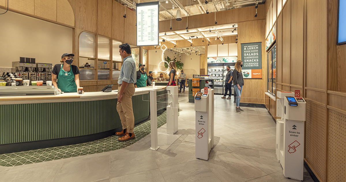Starbucks opens its first cashierless location in New York City, in collaboration with Amazon Go