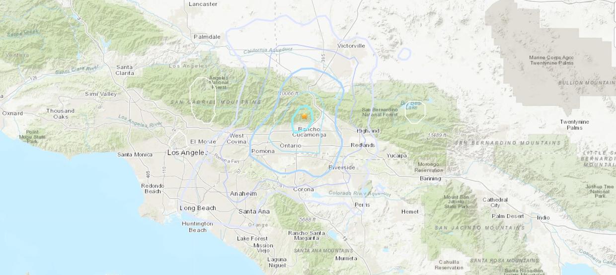 Magnitude3.6 Earthquake Rattles San Gabriel Mountains North Of Rancho