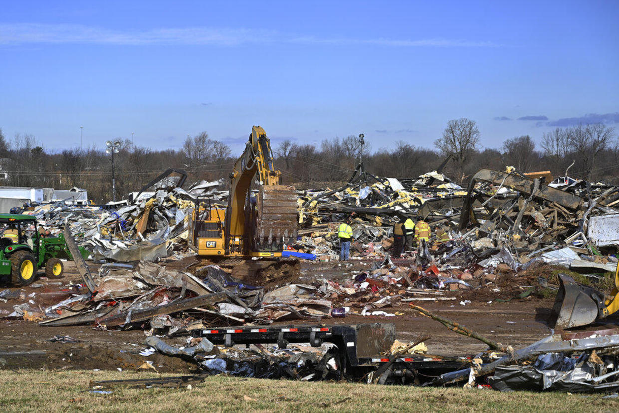 Mayfield candle factory "looks as if a bomb has dropped on it," mayor